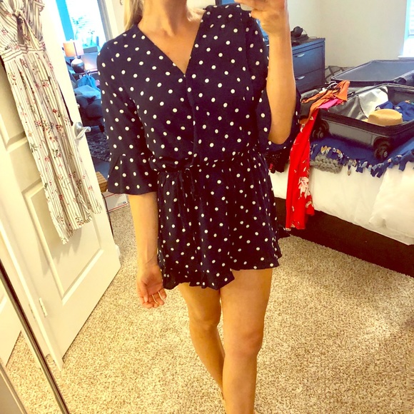 One Clothing Polka Dot Romper - Picture 1 of 6